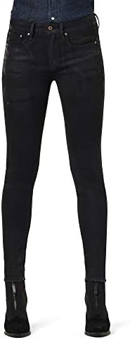 G Star Womens 3301 Contour High Rise Skinny Benwick Stretch Denim Dark Aged Jean