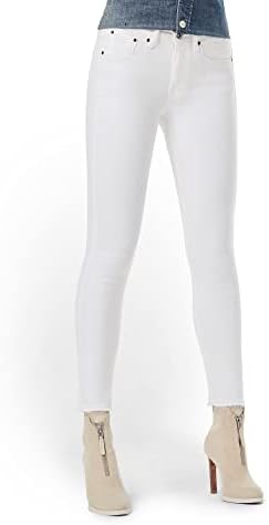 G Star Womens 3301 Contour High Rise Skinny Benwick Stretch Denim Dark Aged Jean