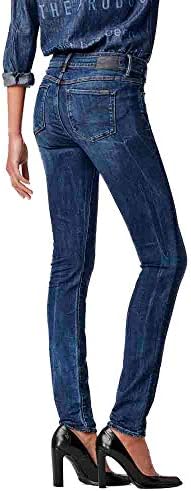 G Star Womens 3301 Contour High Rise Skinny Benwick Stretch Denim Dark Aged Jean