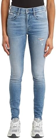 G Star Womens 3301 Contour High Rise Skinny Benwick Stretch Denim Dark Aged Jean