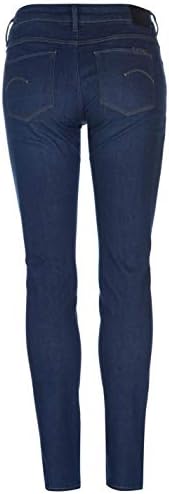 G Star Womens 3301 Contour High Rise Skinny Benwick Stretch Denim Dark Aged Jean