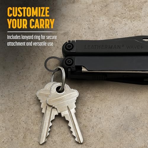 Galvanox Pocket Clip for Leatherman with Built in Level and Quick Release Lanyard Ring  Fits Charge/Wave/Surge Multitool Models and more  Durable Carbon Steel  Black