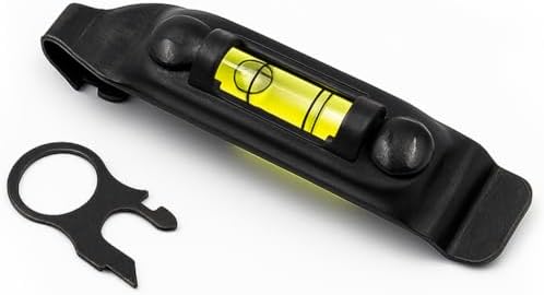 Galvanox Pocket Clip for Leatherman with Built in Level and Quick Release Lanyard Ring  Fits Charge/Wave/Surge Multitool Models and more  Durable Carbon Steel  Black