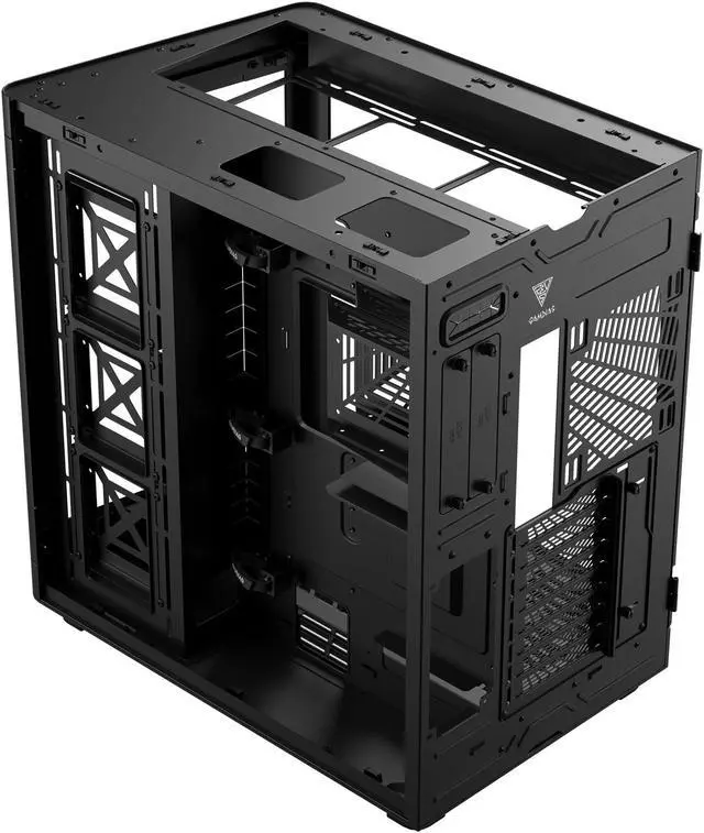 Gamdias NESO P1 Dual Chamber  ATX  Panoramic Tempered Glass  Trapezoid Shaped