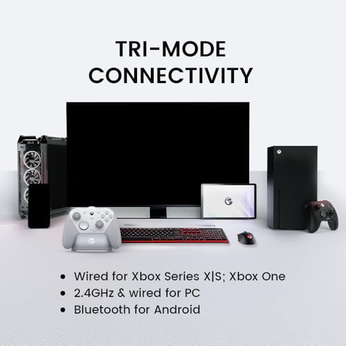 GameSir G7 Pro Wired Controller for Xbox Series X S  Xbox One  Wireless Gamepad for PC&Android with TMR Sticks  Hall Effect Analog Triggers  1000Hz Polling Rate  3 5mm Audio Jack   White