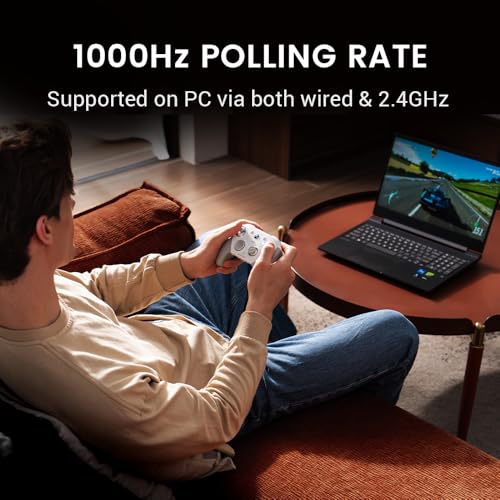 GameSir G7 Pro Wired Controller for Xbox Series X S  Xbox One  Wireless Gamepad for PC&Android with TMR Sticks  Hall Effect Analog Triggers  1000Hz Polling Rate  3 5mm Audio Jack   White