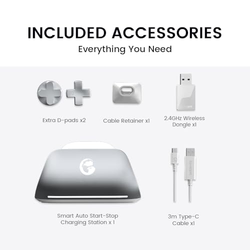 GameSir G7 Pro Wired Controller for Xbox Series X S  Xbox One  Wireless Gamepad for PC&Android with TMR Sticks  Hall Effect Analog Triggers  1000Hz Polling Rate  3 5mm Audio Jack   White