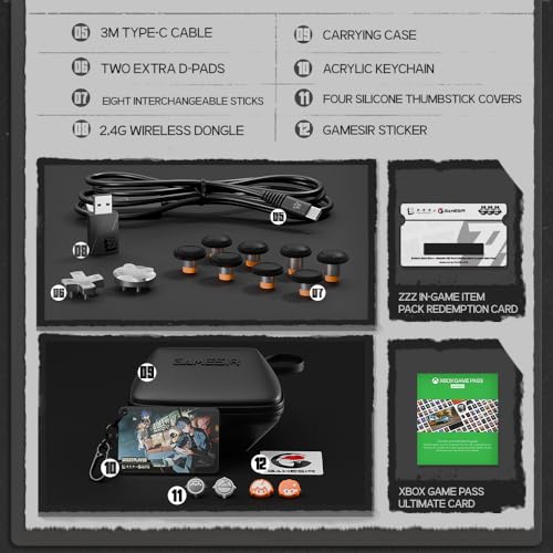 GameSir G7 Pro Wireless Gaming Controller   Officially Licensed for Xbox Series X S  Xbox One  Windows PC & Android  TMR Joysticks  1000Hz Polling Rate  Charging Station   Zenless Zone Zero Edition