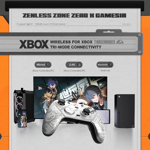 GameSir G7 Pro Wireless Gaming Controller   Officially Licensed for Xbox Series X S  Xbox One  Windows PC & Android  TMR Joysticks  1000Hz Polling Rate  Charging Dock  Zenless Zone Zero Edition
