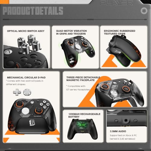 GameSir G7 Pro Wireless Gaming Controller   Officially Licensed for Xbox Series X S  Xbox One  Windows PC & Android  TMR Joysticks  1000Hz Polling Rate  Charging Dock  Zenless Zone Zero Edition