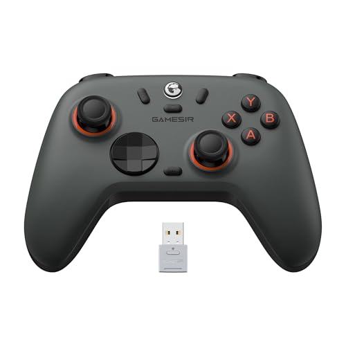 GameSir Nova Lite 2 Wireless PC Controller with Hall Effect Joysticks & Triggers  2 4G & Wired 1000Hz Polling Rate  Remappable Buttons   Compatible with PC/Switch/Steam/Android  Grey 