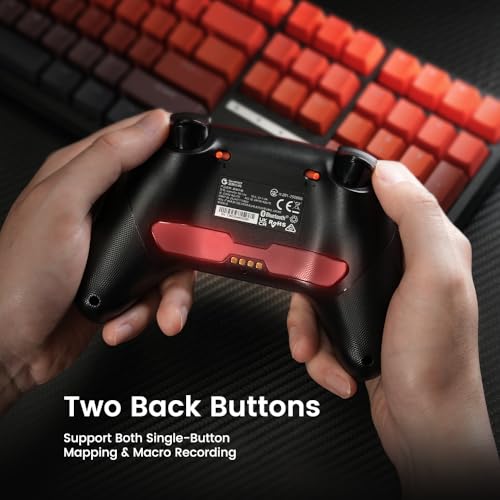 GameSir Nova Lite 2 Wireless PC Controller with Hall Effect Joysticks & Triggers  2 4G & Wired 1000Hz Polling Rate  Remappable Buttons   Compatible with PC/Switch/Steam/Android  Grey 
