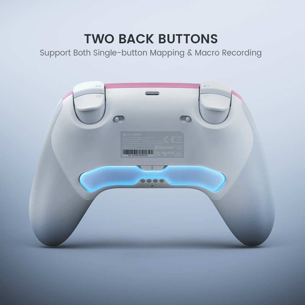 GameSir Super Nova Multi platform Wireless Gaming Controller for PC/Switch/iOS/Android with Smart Auto Start Stop Charging Dock Whipped Pink Version 