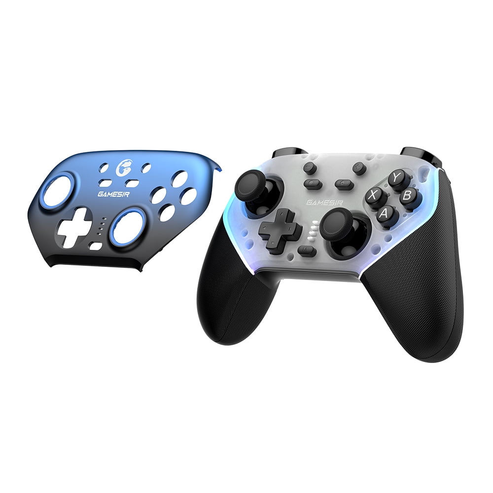 GameSir Super Nova Controlador de Juegos Inalámbrico para PC/Switch2/iOS/Android  Efecto Hall Stick & Gatillo  Empu aduras de Goma  Iluminación RGB  ABXY Intercambiable  Placa Frontal Desmontable  1000mAh con Base de Carga