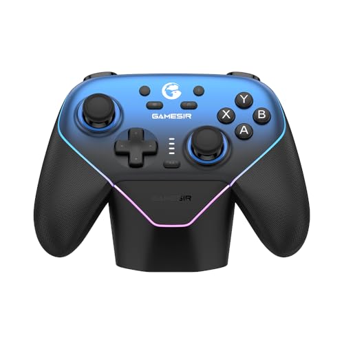 GameSir Super Nova Wireless Gaming Controller for PC/Switch/Switch 2/iOS/Android  1000Hz Polling Rate  Hall Effect Stick & Trigger  Rubberized Grips  RGB Lighting  1000mAh   Blue