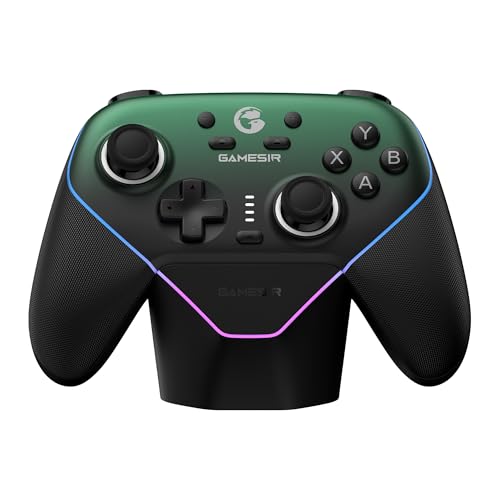 GameSir Super Nova Wireless Gaming Controller for PC/Switch/Switch 2/iOS/Android  1000Hz Polling Rate  Hall Effect Stick & Trigger  Rubberized Grips  RGB Lighting  1000mAh   Blue