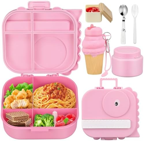 Game Lunch Box for Kids with Thermo 9oz Wide Mouth Stainless Food Jar and Insulated Lunch Bag Leakproof Lunch Box Set for Travel School