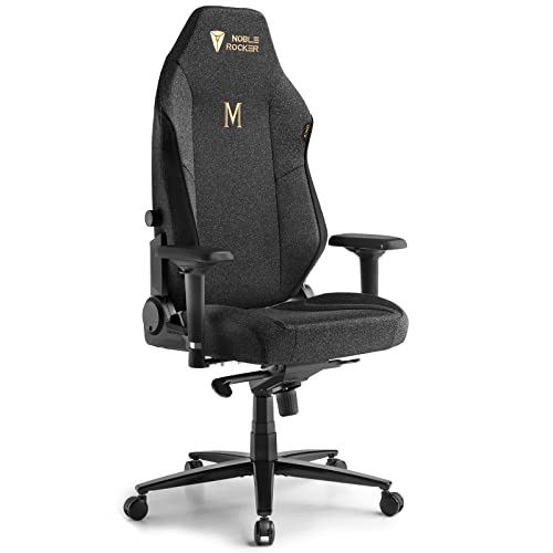 Gaming Chair Ergonomic PC Game Chair  Lumbar Support Headrest 4D Armrests Computer Chair  Big and Tall Comfortable  Fabric Grey  Regular