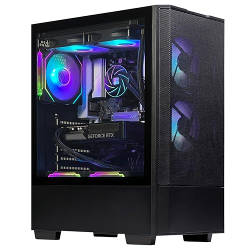 Gaming Desktop PC   AMD R5 9600X GeForce RTX 5060 8GB  32GB DDR5 6000 RAM 1TB NVMe SSD 240mm Water Cooling&7 ARGB Fans  Prebuilt Gaming Computer