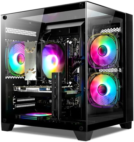 Gaming Desktop PC   GeForce RTX 3050 8GB  Ryzen 5 5500  16GB DDR4 RAM  512GB NVMe SSD  Prebuilt Computer Tower PC for Gaming  Streaming  Editing  Home & Office
