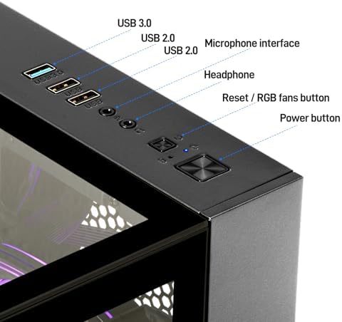 Gaming Desktop PC   GeForce RTX 3050 8GB  Ryzen 5 5500  16GB DDR4 RAM  512GB NVMe SSD  Prebuilt Computer Tower PC for Gaming  Streaming  Editing  Home & Office