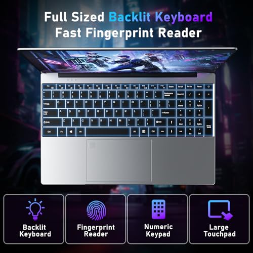 Gaming Laptop 15 6 Inch Laptop Computer 32GB RAM 1TB SSD AMD Ryzen 5 7430U  up to 4 3Ghz Beat 5700U  AMD Radeon Graphics 15 6 FHD 1920   1080 Display WiFi 5 BT5 0 Backlit Keyboard