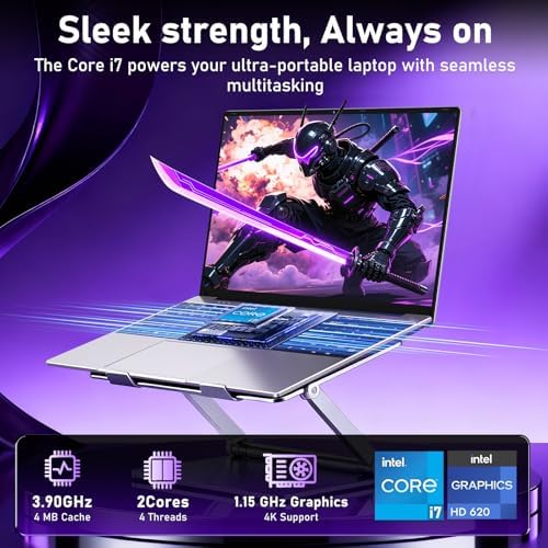 Gaming Laptop Computer Windows 11 Pro Lap Top PC for Gaming 2026 32GB RAM 1TB SSD Intel Core i7 Processor Up to 3 9GHz  15 6 IPS FHD Backlit Keyboard 6000mAh Webcam Office 365 2 Years Warranty