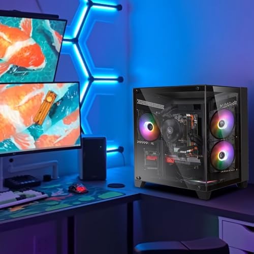 Gaming PC Desktop Computer  Intel Core i7 4770 3 4GHz  16GB DDR3 RAM  512GB SSD  GTX 1050Ti 4G  Wi Fi 6 0  USB 3 0  HDMI  RGB Fanx5  Windows 11 Home