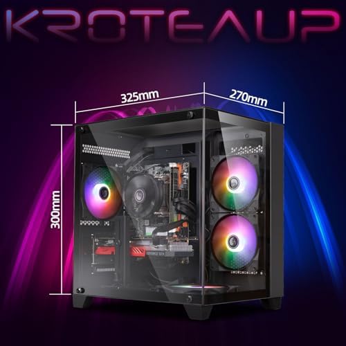 Gaming PC Desktop Computer  Intel Core i7 4770 3 4GHz  16GB DDR3 RAM  512GB SSD  GTX 1050Ti 4G  Wi Fi 6 0  USB 3 0  HDMI  RGB Fanx5  Windows 11 Home