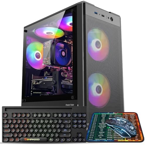 Gaming PC Desktop Computer  Intel Core i7 4770 3 4GHz  16GB DDR3 RAM  512GB SSD  GTX 1050Ti 4G  Wi Fi 6 0  USB 3 0  HDMI  RGB Fanx5  Windows 11 Home