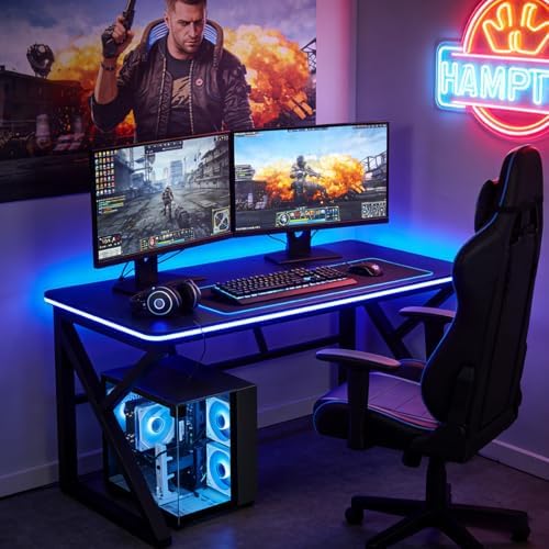 Gaming PC Desktop Ryzen 7 5700X  GeForce RTX 5060  16GB DDR4 RAM  1TB NVME SSD  Prebuilt Tower Computer for Gaming  Home VR  Black 