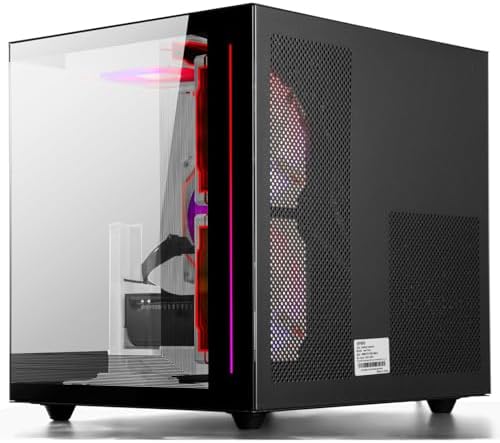 Gaming PC Desktop Ryzen 7 5700X  GeForce RTX 5060  16GB DDR4 RAM  1TB NVME SSD  Prebuilt Tower Computer for Gaming  Home VR  Black 