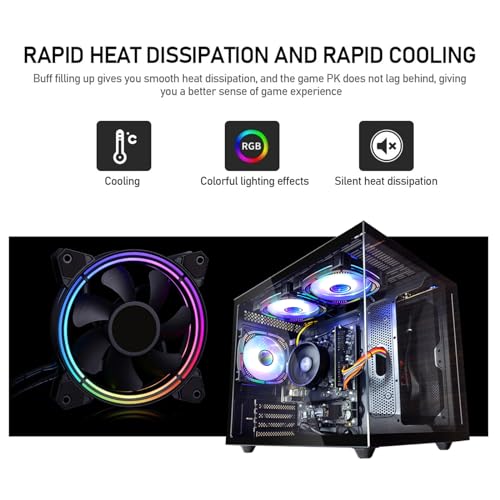 Gaming PC Ryzen5 5600GT Nvme SSD 512G 16GB RAM WiFi 6 Prebuilt Towers Desktop Computer Black