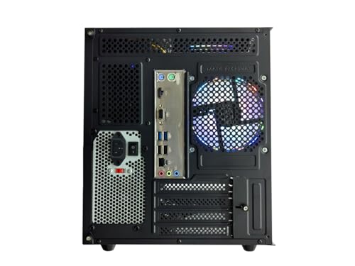 Gaming PC Ryzen5 5600GT Nvme SSD 512G 16GB RAM WiFi 6 Prebuilt Towers Desktop Computer Black