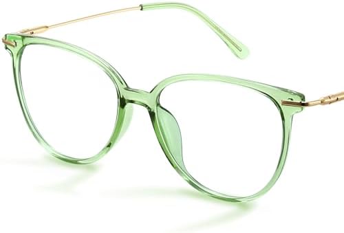 Gaoye Blue Light Blocking Glasses   Trending Round TR90 Frames  Metal Arms  UV400 Protection   Matching Soft Case