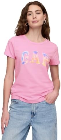Talla M - Gap Camiseta clásica con logotipo para mujer