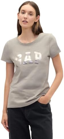 Talla M - Gap Camiseta clásica con logotipo para mujer