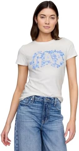 Talla M - Gap Camiseta clásica con logotipo para mujer