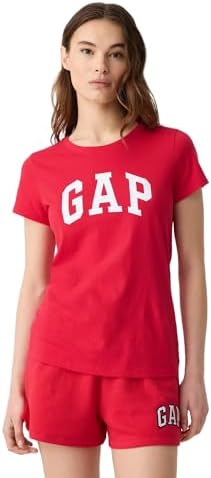 Talla M - Gap Camiseta clásica con logotipo para mujer