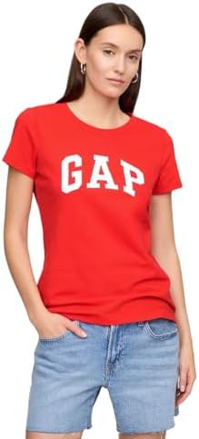 Talla M - Gap Camiseta clásica con logotipo para mujer