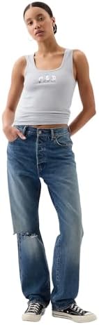 Gap Womens Ribbed Tank Top Logo