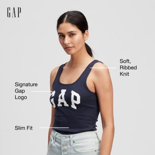 Gap Womens Ribbed Tank Top Logo