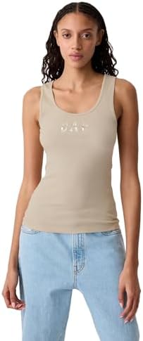 Gap Womens Ribbed Tank Top Logo