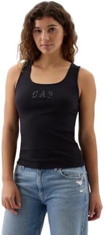 Gap Womens Ribbed Tank Top Logo