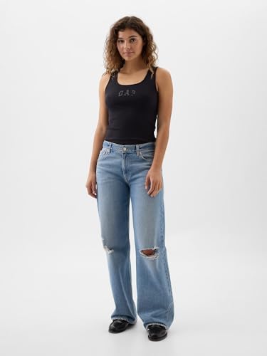 Gap Womens Ribbed Tank Top Logo