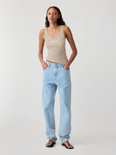 Gap Womens Ribbed Tank Top Logo
