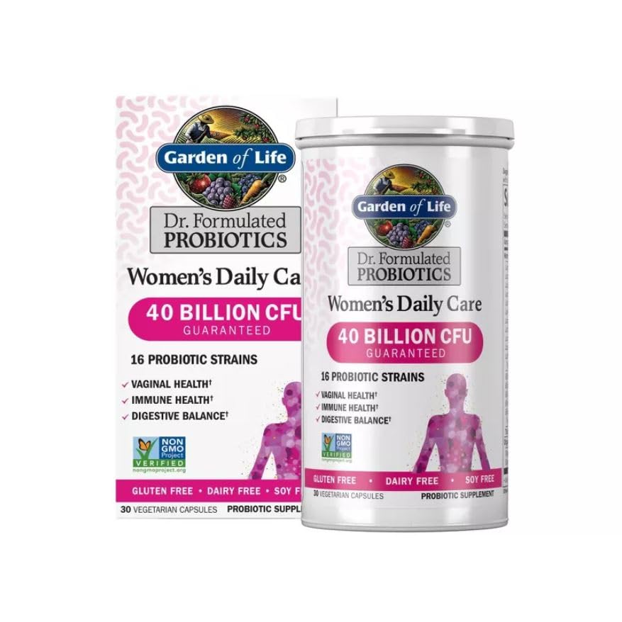 Garden of Life Dr  Formulated Women s Daily Care Probiotics Vitamins for Digestive Gut Health and Immune Support  30 Count