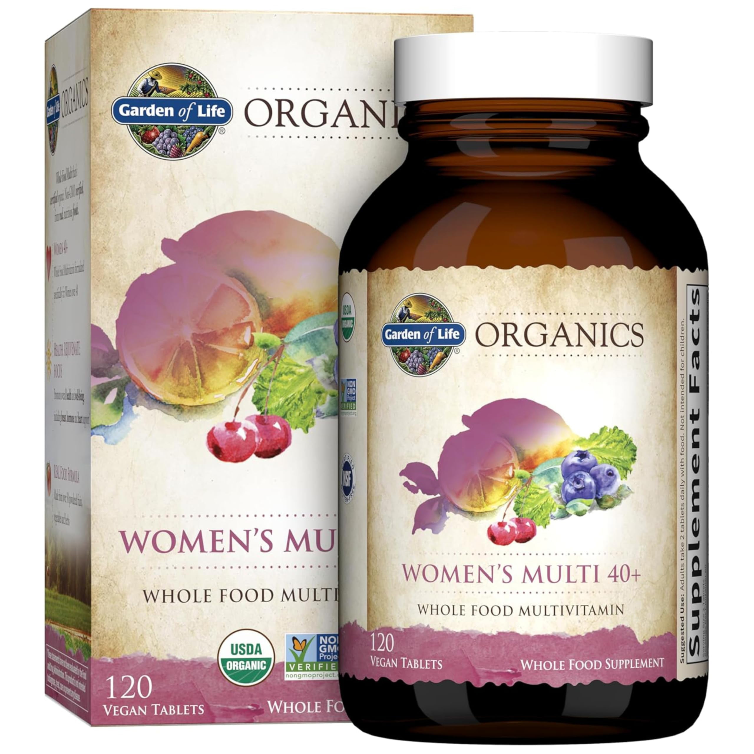 Garden of Life Organics Women s 40   120 Vegan Tablets