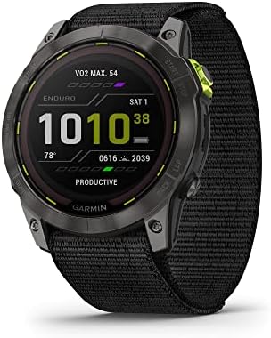 Garmin Enduro  2   Ultraperformance Watch  Long Lasting GPS Battery Life  Solar Charging  Preloaded Maps