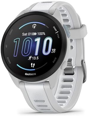 Garmin Forerunner 165 Music, reloj inteligente para correr, pantalla AMOLED colorida, métricas de entrenamiento e información de recuperación, música en tu muñeca, color negro